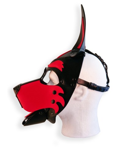 Cagoule Puppy Hood Noire et Rouge sextoys et accessoires sur La Boutique du Hard