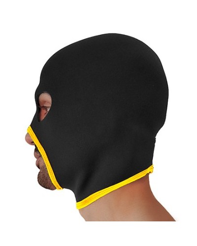 Cagoule Eyes Face Brutus Noire-Jaune sextoys et accessoires sur La Boutique du Hard