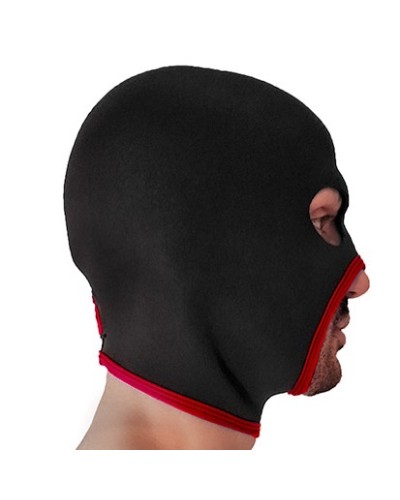 Cagoule Eyes Face Brutus Noire-Rouge sextoys et accessoires sur La Boutique du Hard
