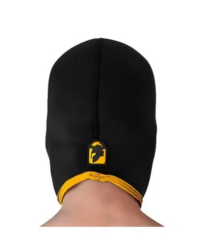 Cagoule Face Fucker Brutus Noire-Jaune sextoys et accessoires sur La Boutique du Hard