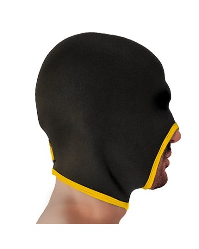Cagoule Face Fucker Brutus Noire-Jaune sextoys et accessoires sur La Boutique du Hard