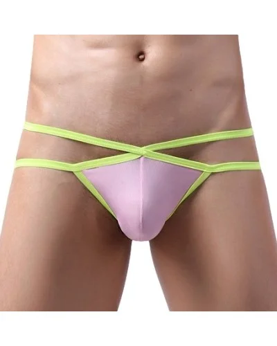 Jockstrap Bellicross Rose-Jaune fluo sextoys et accessoires sur La Boutique du Hard