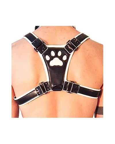 Harnais Puppy Harness  Noir-Blanc sextoys et accessoires sur La Boutique du Hard
