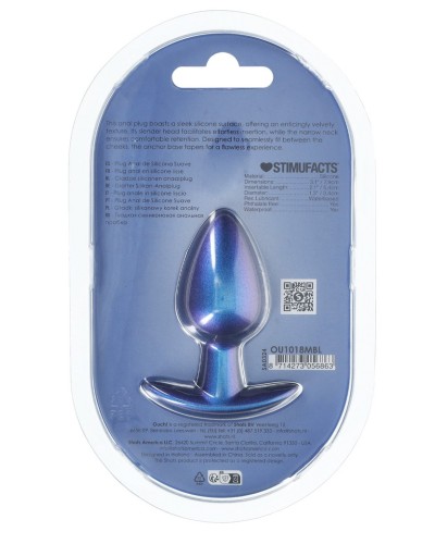 Plug Metally M 6.5 x 3.3cm Bleu sextoys et accessoires sur La Boutique du Hard