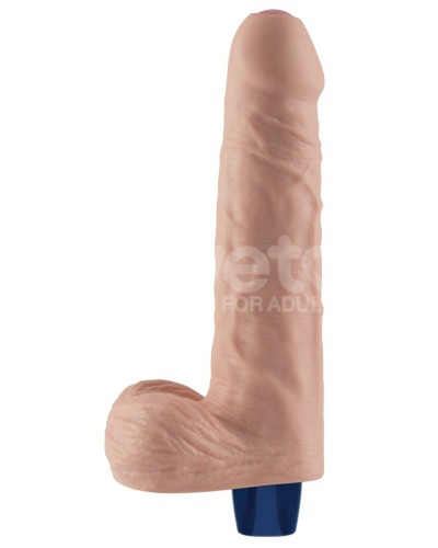 Gode Vibrant avec Bourses Softee 17 x 4.4cm Chair sextoys et accessoires sur La Boutique du Hard