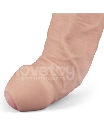 Gode Vibrant avec Bourses Softee 17 x 4.4cm Chair sextoys et accessoires sur La Boutique du Hard