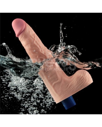 Gode Vibrant avec Bourses Softee 19 x 5.3cm Chair sextoys et accessoires sur La Boutique du Hard