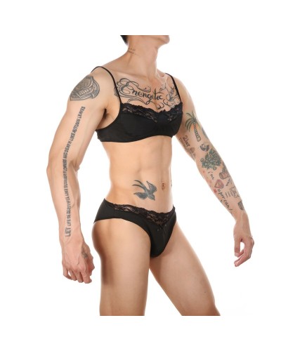 Ensemble Slip et Bra Tarmina Noir sextoys et accessoires sur La Boutique du Hard
