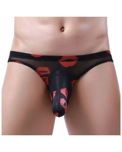 Slip Trompe Kiss Lips Noir sextoys et accessoires sur La Boutique du Hard