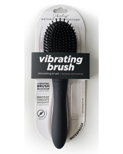 Brosse à Cheveux Vibrante Vibraliss 11.5 x 3.3cm Noir sextoys et accessoires sur La Boutique du Hard