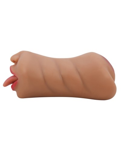 Masturbateur Pussy Crazy  Sarah 2 Entrées Marron sextoys et accessoires sur La Boutique du Hard