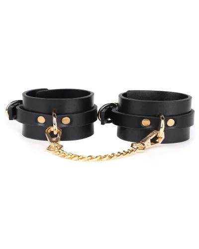 Menottes de poignets Arentha Noires sextoys et accessoires sur La Boutique du Hard