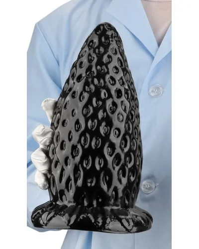 Plug Fraise L 22 x 11.5 cm Noir sextoys et accessoires sur La Boutique du Hard