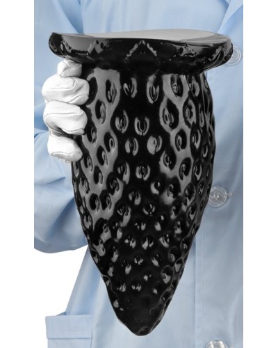 Plug Fraise L 22 x 11.5 cm Noir sextoys et accessoires sur La Boutique du Hard