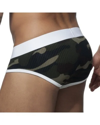 Slip CAMO STRIPE Blanc sextoys et accessoires sur La Boutique du Hard
