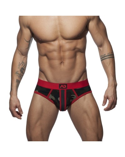 Slip CAMO STRIPE Rouge sextoys et accessoires sur La Boutique du Hard