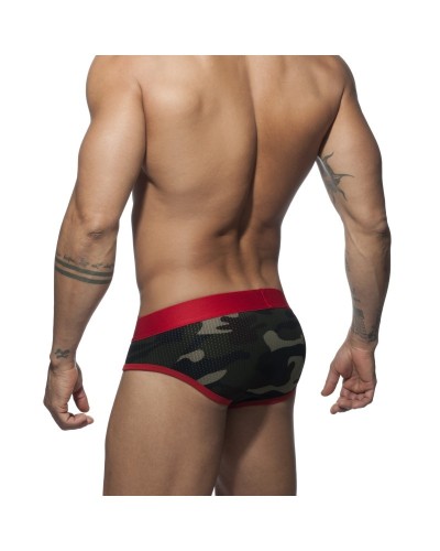 Slip CAMO STRIPE Rouge sextoys et accessoires sur La Boutique du Hard