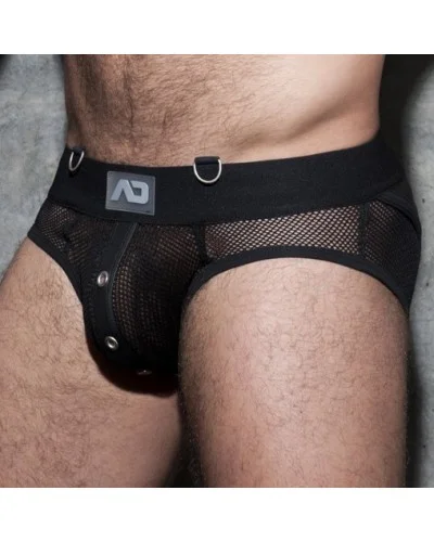 Slip Bottomless MESH MIXED Noir sextoys et accessoires sur La Boutique du Hard