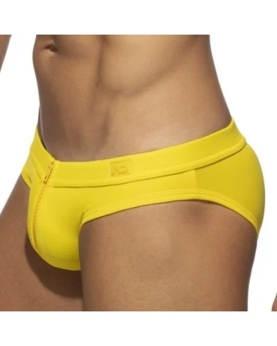 Slip de bain ALLOVER ZIP Jaune sextoys et accessoires sur La Boutique du Hard