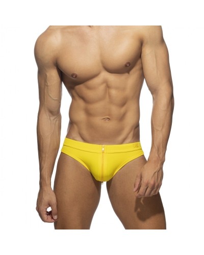 Slip de bain ALLOVER ZIP Jaune sextoys et accessoires sur La Boutique du Hard