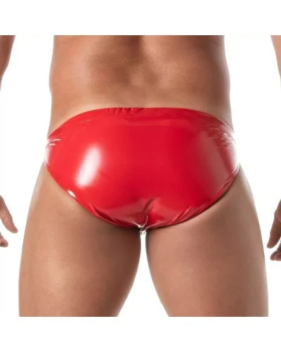 Slip sexy VINYL ZIPPED Rouge sextoys et accessoires sur La Boutique du Hard