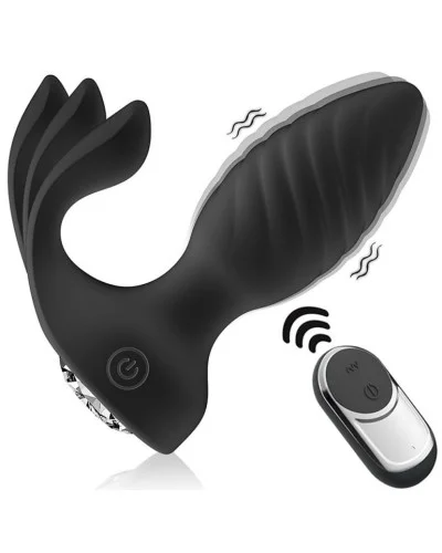 Plug Vibrant Curved Conik 8 x 3.5cm Noir sextoys et accessoires sur La Boutique du Hard