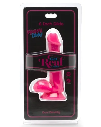 Gode Happy Dick 12 x 3.3 cm Rose sextoys et accessoires sur La Boutique du Hard