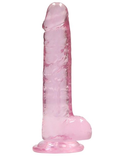 Gode Crystal Clear 14 x 3.5cm Rose sextoys et accessoires sur La Boutique du Hard