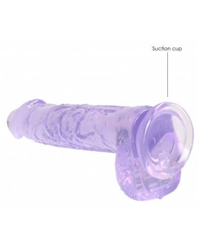 Gode Crystal Clear 12 x 3cm Violet sextoys et accessoires sur La Boutique du Hard
