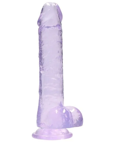 Gode Crystal Clear 16 x 4cm Violet sextoys et accessoires sur La Boutique du Hard