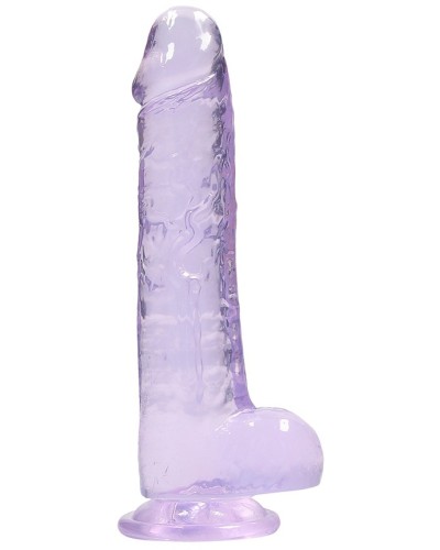 Gode Crystal Clear 16 x 4cm Violet sextoys et accessoires sur La Boutique du Hard