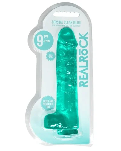 Gode Crystal Clear 19 x 4.5cm Vert sextoys et accessoires sur La Boutique du Hard