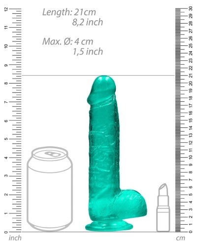 Gode Crystal Clear 16 x 4cm Vert sextoys et accessoires sur La Boutique du Hard
