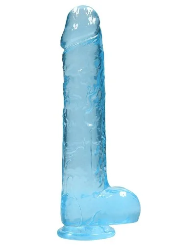 Gode Crystal Clear 19 x 4.5cm Bleu sextoys et accessoires sur La Boutique du Hard