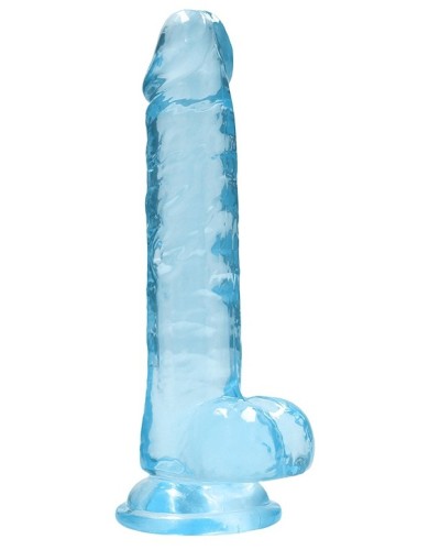 Gode Crystal Clear 14 x 3.5cm Bleu sextoys et accessoires sur La Boutique du Hard