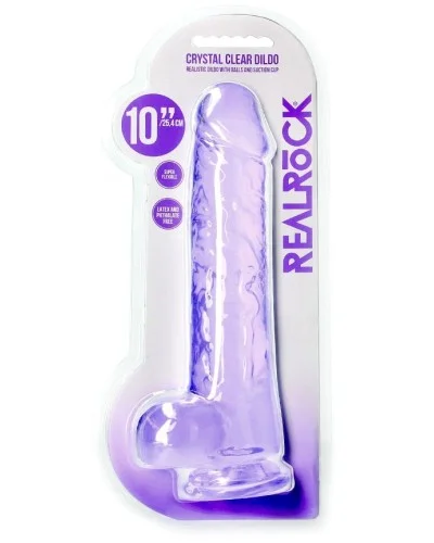 Gode Crystal Clear 21 x 5.5cm Violet sextoys et accessoires sur La Boutique du Hard