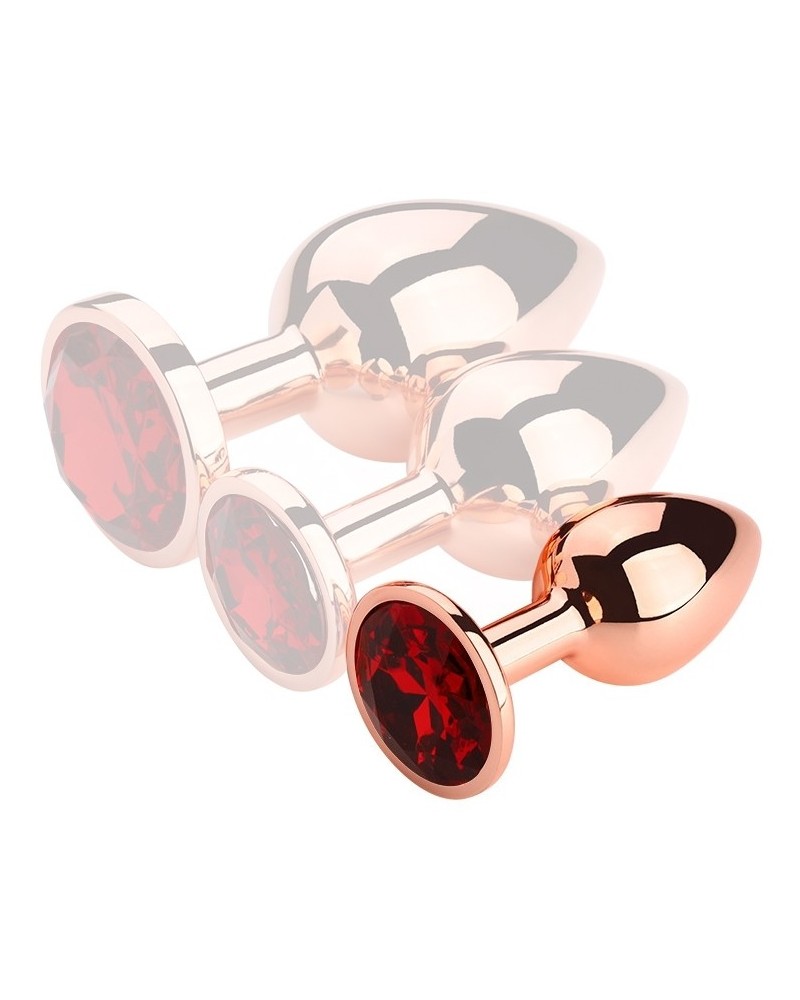 Plug Bijou anal Redgold S 6.5 x 2.7cm Bijou Rouge sextoys et accessoires sur La Boutique du Hard