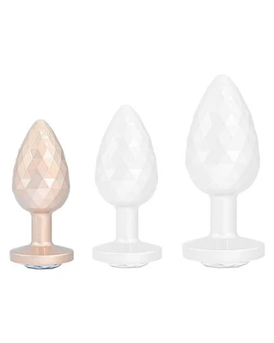 Plug Ikonik Diamond S 6 x 2.7cm Beige sextoys et accessoires sur La Boutique du Hard