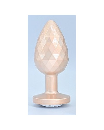 Plug Ikonik Diamond M 7 x 3.3 cm Beige sextoys et accessoires sur La Boutique du Hard