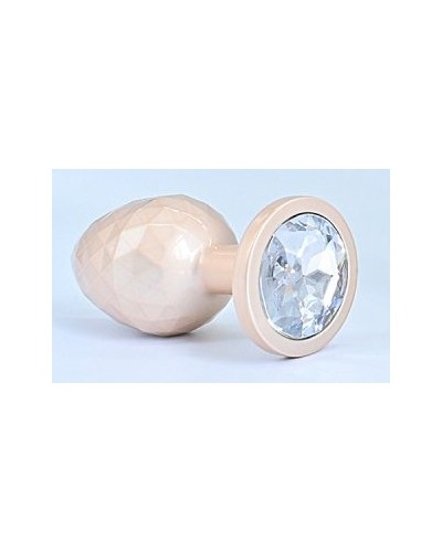 Plug Ikonik Diamond M 7 x 3.3 cm Beige sextoys et accessoires sur La Boutique du Hard