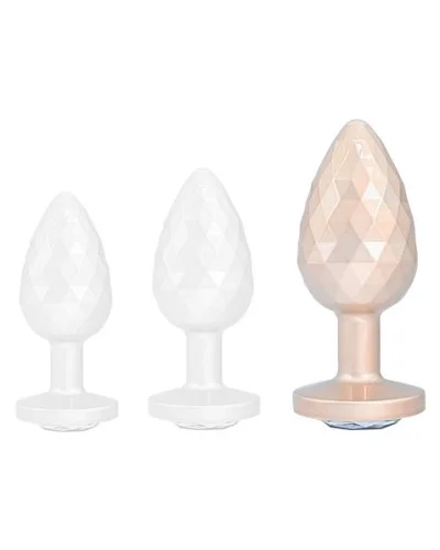 Plug Ikonik Diamond L 8 x 4 cm Beige sextoys et accessoires sur La Boutique du Hard