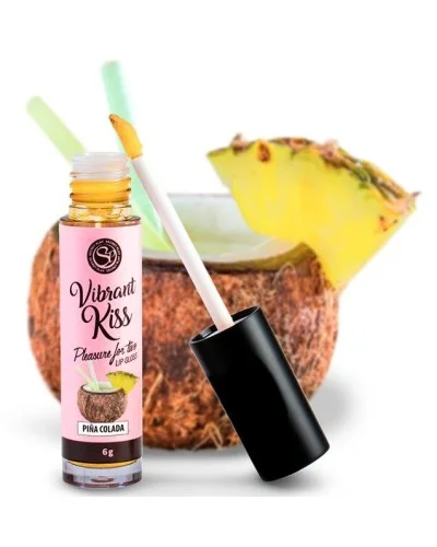 Gloss Vibrant Kiss Piña Colada 6gr sextoys et accessoires sur La Boutique du Hard