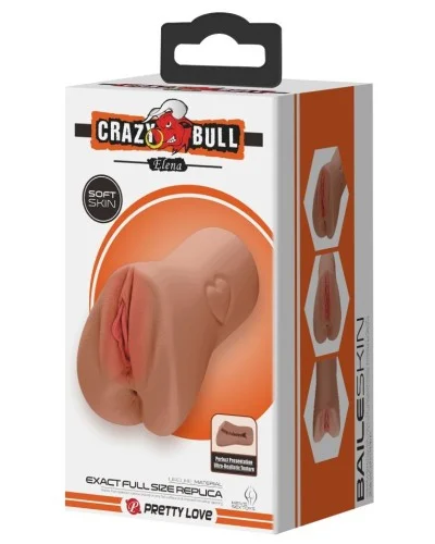 Masturbateur Crazy Bull Elena Marron sextoys et accessoires sur La Boutique du Hard