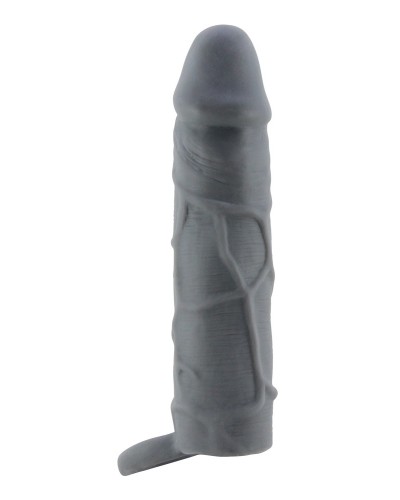Gaine de pénis Realtick 16 x 3.8 cm Grise sextoys et accessoires sur La Boutique du Hard