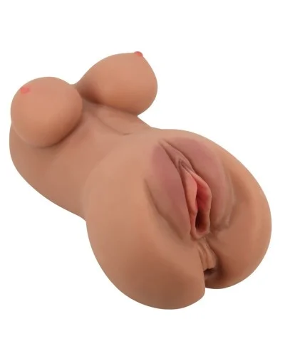Masturbateur Pussy Crazy Bull Hannah 2 Entrées Marron sextoys et accessoires sur La Boutique du Hard