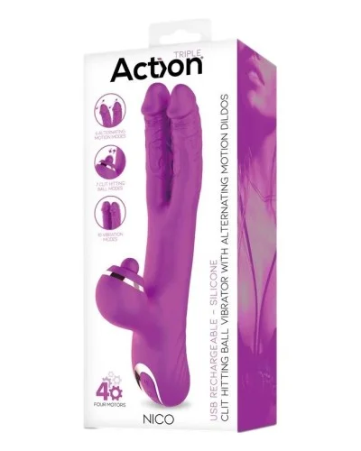Vibro Rabbit Nico 12 x 3.7cm sextoys et accessoires sur La Boutique du Hard