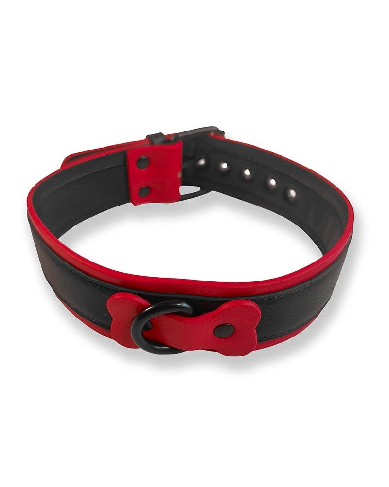 Collier Puppy Collar Noir-Rouge sextoys et accessoires sur La Boutique du Hard