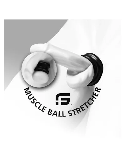 Ballstretcher Silicone Muscle Ball 30 mm Noir sextoys et accessoires sur La Boutique du Hard