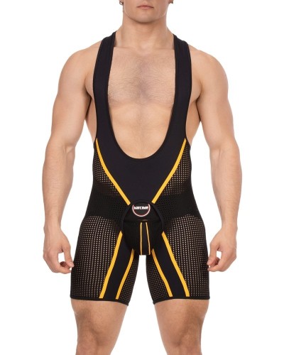 Body Backless Krish Noir-Jaune sextoys et accessoires sur La Boutique du Hard