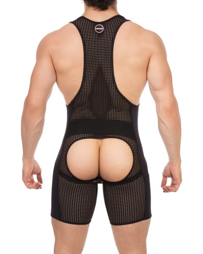 Body Backless Krish Noir-Jaune sextoys et accessoires sur La Boutique du Hard